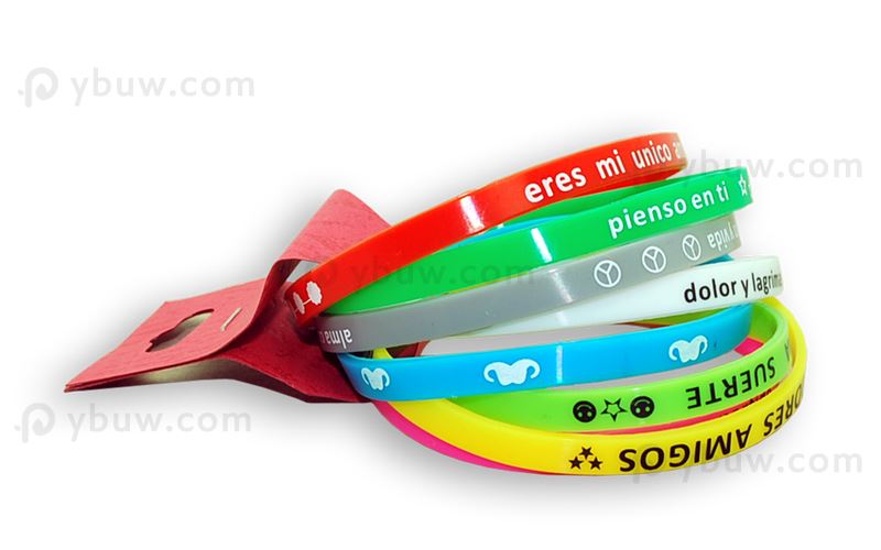 Solid Printed Silicone Wristband-PW6ASO