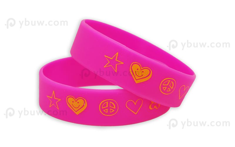 Solid Printed Silicone Wristband-PW19ASO