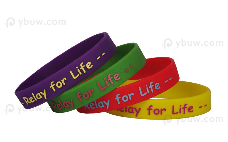Solid Printed Silicone Wristband-PW12ASO