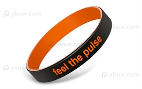 Black Duel Layer Wristband-DLW12ASO