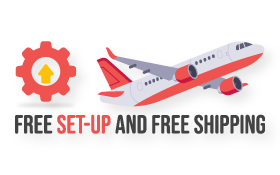 Free set-up and Free shipping