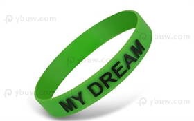 Green Embossed Printed  Wristband-EPW12ASO