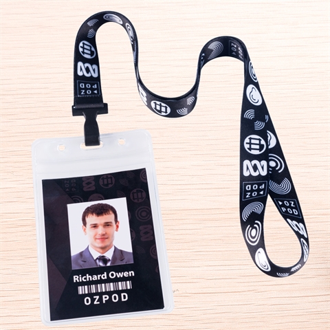 3/4"(20mm) Full Color Lanyards with Vertical Badge Holder