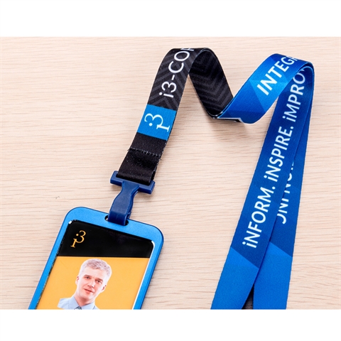 3/4"(20mm) Full Color Lanyards with Aluminium Badge Holder