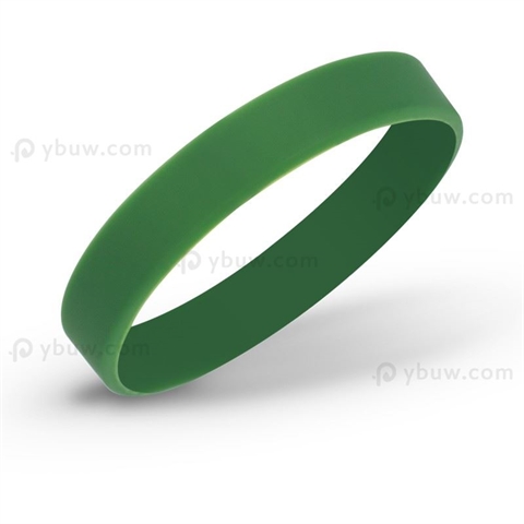 Green Blank Silicone Bracelet
